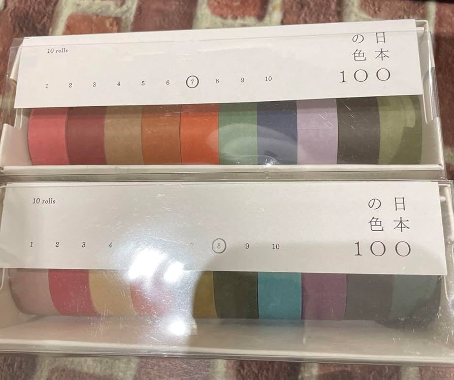 mt 日本の100色　マスキングテープ　10巻セット×10セット Amazon | mt 日本の100色10巻セット カモ井100周年記念マステ